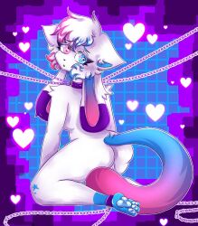 crystal_(kittydogcrystal) furry furry_only gradient_hair kittydog_(species) kittydog_fanart