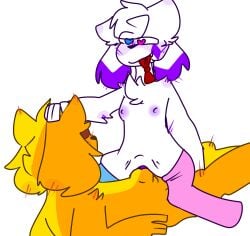 boob_(kittydogcrystal) crystal_(kittydogcrystal) female_on_top furry furry_only kittydog_(species) kittydog_fanart