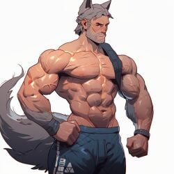 aliyas_ascent bridgeworld daddy furry furry_ears furry_male furry_tail game hot_dogging hunk magic nat riverman six_pack treasuredao wolfboy