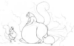 anthro anus balls big_anus big_balls big_penis duo fart fart_fetish foreskin genitals huge_anus huge_balls huge_cock hyper hyper_anus male mammal obese obese_anthro obese_male overweight overweight_anthro overweight_male penis puffy_anus rodent sciurid tree_squirrel vincent_(artist)