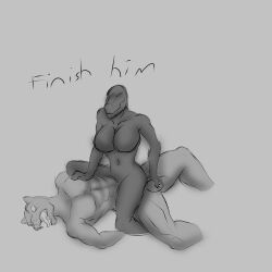 anthro anthro_on_anthro anthro_only ball_busting ballbusting battle canid canine canis cock_and_ball_torture dominant dominant_female dominatrix dragon duo female fight finish furry genital_torture hello.byeperson male male/female mammal nipple_fetish nipple_pinch nipple_play pinch sensual sex_wrestling sexual_torture victory_pose wolf wrestling