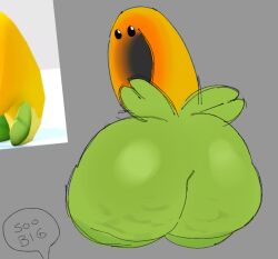ass ass_bigger_than_head big_ass flower green_skin huge_ass mario_(series) reference_image super_mario_bros._wonder tagme talking_flower_(super_mario_bros._wonder)