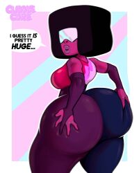 1girls 2d ass_grab big_ass bodysuit bottom_heavy cartoon_network cuddlecore dumptruck_ass fat_ass female fully_clothed garnet_(steven_universe) gem_(species) no_penetration no_sex solo solo_female steven_universe thick_ass