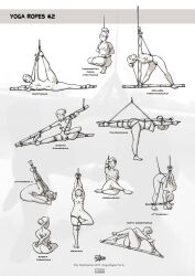 2017 arms_tied_behind_back bondage female legs_tied_open naked naked_female suspension the_veterinarian yoga_pose