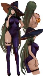 ass breasts female female_only halloween halloween_costume j@ck kid_icarus nintendo palutena solo tagme witch_hat