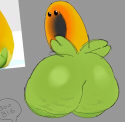ass ass_bigger_than_head ass_focus big_ass big_butt fat_ass flower huge_ass jiggle looking_at_viewer looking_pleasured mario_(series) non-human non-human_only plant reference_image super_mario_bros._wonder talking_flower_(super_mario_bros._wonder) toony