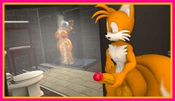 3d big_breasts big_penis female male masturbating masturbation naked naked_female naked_male nude_female nude_male peeping penile_masturbation rouge_the_bat sarahdellen sega sfm shower showering sonic_(series) sonic_the_hedgehog_(series) source_filmmaker spying stroking_penis tails tails_the_fox