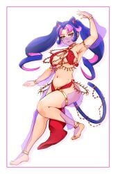 1girls belly_dancer belly_dancer_outfit blue_eyes cat_ears cat_tail female female_only full_body harem_girl harem_outfit highres indie_virtual_youtuber latam_virtual_youtuber light-skinned_female light_skin long_hair looking_at_viewer mole mole_on_breast mole_under_eye pink_eyes pink_hair shura_hiwa simple_background smiling_at_viewer two_tone_hair virtual_youtuber vjin vtuber vtuberfanart