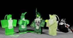 3d 3d_(artwork) 4boys @g1uc0se black_sky boner gootraxian green_fur kaiju_paradise murrcrawler nuclear_rabbit_(kaiju_paradise) redraw_gootraxian_(kaiju_paradise) roblox roblox_game self_upload tagme toxic_rabbit_(kaiju_paradise)