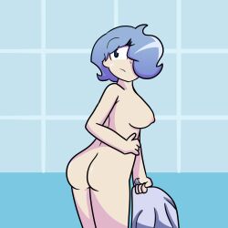 ass breasts character_request copyright_request hornyplanters nude tagme towel