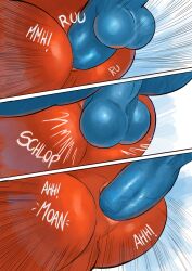 2023 anal anal_sex anthro anthro_on_anthro anthro_penetrated anthro_penetrating anthro_penetrating_anthro anus ass balls blue_body blue_fur bodily_fluids cinderace comic cum cum_in_ass cum_inside duo fur gay generation_4_pokemon generation_8_pokemon genital_fluids genitals hi_res lucario male male/male male_penetrated male_penetrating male_penetrating_male negger nintendo nude penetration penile penile_penetration penis penis_in_ass pokemon pokemon_(species) red_body red_fur sex