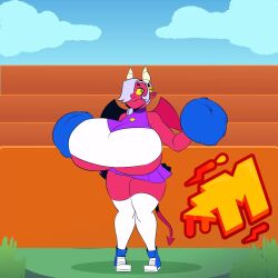 1girls 2023 animated athletic athletic_female big_breasts bouncing_breasts brawl_stars breasts breasts_bigger_than_head busty cheerleader cheerleader_uniform choker clothed clothed_female clothing colette_(brawl_stars) curvaceous curvy curvy_body curvy_female curvy_figure curvy_hips demon demon_girl demon_horns demon_tail demon_wings elpiromanias enormous_breasts fangs female female_focus female_only gigantic_breasts hair_ornament hair_over_one_eye happy huge_breasts hyper_breasts jiggling_breasts jumping large_breasts massive_breasts no_bra no_sound open_mouth pink_body pink_skin sharp_teeth short_playtime skirt slim_waist sneakers solo solo_female solo_focus standing stockings succubus supercell tagme teeth thick_thighs trixie_colette_(brawl_stars) video voluptuous voluptuous_female white_hair wide_hips yellow_sclera