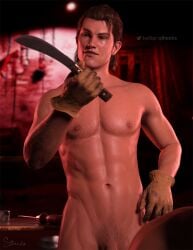 johnny johnny_(tcm) johnny_slaughter male_only scar_across_eye seductive_look slicked_back_hair solo_male sthenhx texas_chainsaw_massacre texas_chainsaw_massacre_game