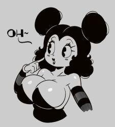 black_hair breasts cartoony female joaoppereiraus original pac-man_eyes sally_mcboing tagme