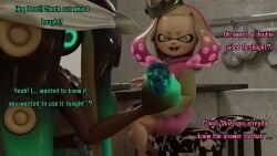 2futas 3d artificial_vagina blender chain_necklace clothing commission crown dark-skinned_futanari dark_skin dialogue fleshlight fully_clothed futa_only futanari headphones holding_object hoodie inkling inkling_girl kaijuking long_hair marina_(splatoon) marina_(wo262) octoling octoling_girl off_the_hook_(splatoon) pearl_(splatoon) sex_toy sitting splatoon yuri