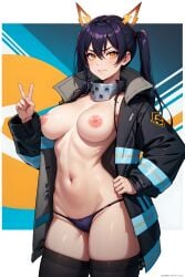 1girls ai_generated big_breasts en'en_no_shouboutai enen_no_shouboutai female female_only fire_force kotatsu_tamaki lxlbanner nude solo