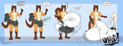 ! anthro ball_growth balls barely_contained big_balls blush breath briefs bulge canine chrosswaffle clothing cum cumshot dialogue ejaculation english_text fox gigantic_penis gigantic_testicles growth hands-free heart huge_balls humanoid_penis hybrid hyper hyper_balls hyper_bulge hyper_penis karathefox male male_only mammal multiple_images mustelid open_mouth orgasm otter penis penis_growth penis_outline saliva smile solo standing surprise text tongue tongue_out uncut underwear