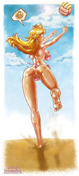 princess peach from mario (series) by chimpanboy