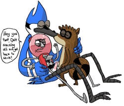 benson gay male mordecai multiple_males regular_show rigby yaoi