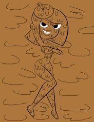 breasts completely_covered_in_mud covered_in_mud dirty dirty_girl edit female mud muddy naked nude oc original original_character redguy7