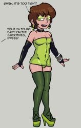 ben_10 ben_10_omniverse ben_tennyson crossdressing dress dunnhierdraws femboy feminization