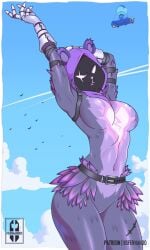 armpits ass belly belly_button breasts cake fortnite furry goth goth_girl iisfernado raven_team_leader raven_team_leader_(fortnite) stomach stretching thick_ass thick_thighs tummy