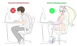 1boy arched_back arm_sleeves ass_expansion before_and_after big_ass blonde_hair brown_hair bubble_butt choker clothed clothing correct_gaming_posture_(meme) crossdressing fat_ass femboy femboy_gamer_(sealguy) feminine_male feminization fully_clothed gamer gamer_boy gaming headphones hi_res high_heels highres human leotard light-skinned_male long_hair male meme mole mole_under_eye partially_clothed platform_heels sealguy short_hair sissy skindentation socks stiletto_heels thick_thighs thighhighs twintails very_high_heels wide_hips wig