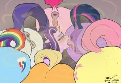 2022 7girls animal_genitalia animal_pussy anus applejack_(mlp) ass cutie_mark digital_media_(artwork) dock earth_pony equid equine equine_anus equine_genitalia equine_pussy fart fart_cloud fart_fetish female_only feral feral_only fluttershy_(mlp) friendship_is_magic genitals group hasbro horse mammal my_little_pony pegasus pinkie_pie_(mlp) ponut pony puffy_anus purple_hair pussy rainbow_dash_(mlp) raised_tail rarity_(mlp) starlight_glimmer tail tongue tongue_out twilight_sparkle_(mlp) unicorn xyi