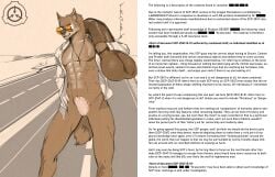 2021 5_fingers abs absurd_res anthro anthrofied artist_name aviator_glasses balls big_balls big_penis biped black_text bottomless bottomless_anthro bottomless_male brown_balls brown_body brown_fur brown_penis canid canine canis carrying_penis character_name clothed clothing coyote cross cross_necklace digital_drawing_(artwork) digital_media_(artwork) disembodied_penis english_text eyewear fingers franubis fur genitals hi_res huge_balls huge_cock humanoid_genitalia humanoid_penis hyper hyper_genitalia hyper_penis jewelry logo male mammal muscular muscular_anthro muscular_male necklace null orange_eyewear orange_sunglasses partially_clothed partially_clothed_anthro partially_clothed_male partially_colored penis road scp-2547-1 scp_foundation signature simple_background solo standing story story_in_picture sunglasses text vein veiny_penis