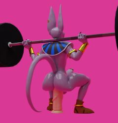 anthro beerus boner camseven dragon_ball dragon_ball_super dragon_ball_z erection male_only solo solo_male tagme