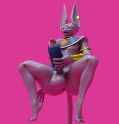 anthro beerus boner camseven dragon_ball dragon_ball_super dragon_ball_z erection male_only solo solo_male tagme