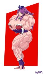 abs angela angela_(trials_of_mana) ass biceps big_breasts big_muscles breasts female green_eyes hair huge_breasts huge_muscles large_breasts large_muscles long_hair matl muscles muscular muscular_arms muscular_female muscular_legs muscular_thighs pecs purple_hair trials_of_mana