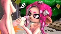 1futa 1girls 3d absurd_res animal_humanoid ass big_breasts big_butt bing_mario blush breasts cum exhibitionism exhibitionist female futanari genitals hi_res humanoid inkling_girl marie_(splatoon) marine marine_humanoid mollusk mollusk_humanoid nintendo nude octarian octoling_girl penis public public_nudity public_sex splatoon splatoon_2