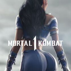 1girls 3d accessory arm_band armor ass_focus athletic athletic_female back back_view big_ass black_hair blue_clothing edenian faceless_female female female_only fully_clothed ga3ddolls gloves hips kitana kitana_(new_era) light-skinned_female long_hair mortal_kombat mortal_kombat_1_(2023) princess solo thick_ass thighs tight_clothing waist