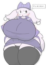 aru_(zaclyn) furry huge_ass huge_breasts oc original_character purple_skin simple_background thick_thighs wide_hips zaclyn