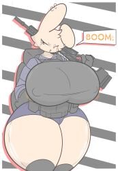 bunny bunny_ears ebri_(zaclyn) furry huge_ass huge_breasts oc orange_skin original_character thick_thighs wide_hips zaclyn