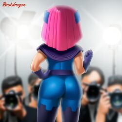 1girls 2023 2d 2d_(artwork) 5_fingers absurd_res alternate_version_available armwear artist_name artist_signature ass ass_focus back_view behind_view belt big_ass bodysuit bottom_heavy breasts brskdrvgon cameltoe clash_(series) clash_royale clothed clothing dat_ass evo_firecracker_(clash_royale) evolution_firecracker_(clash_royale) female female_only firecracker_(clash_royale) fit fit_female flexing fully_clothed gloves hand_on_hip headband headwear hi_res hips light-skinned_female pale-skinned_female pale_skin petite photoshoot pink_hair pose posing short_hair small_breasts smaller_female smooth_skin solo supercell tagme thighs upper_body watermark