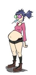 1girls asian asian_female chubby chubby_female fat female gorillaz noodle_(gorillaz) obese oda-lee