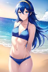 ai_generated breasts dumi female female_only fire_emblem fire_emblem_awakening lucina_(fire_emblem) nai_diffusion nintendo solo stable_diffusion swimsuit