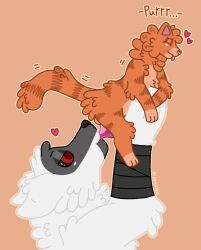 alleycat8706 anthro balls blep blush canid canine canis cheek_tuft closed_eyes death_(puss_in_boots) domestic_cat dreamworks duo facial_tuft felid feline felis fluffy fur fuzzy genitals half-closed_eyes hand_held heart holding_partner licking looking_at_another looking_at_partner looking_pleasured looking_up male male/male mammal markings motion_lines narrowed_eyes neck_tuft oral orange_body orange_fur penile penis penis_lick purring puss puss_in_boots_(dreamworks) puss_in_boots_(film) puss_in_boots_the_last_wish raised_arm raised_tail red_eyes sex shrek_(series) size_difference striped_body striped_markings stripes tabby_cat tail tongue tongue_out tuft white_body white_fur wolf wrapped_arms