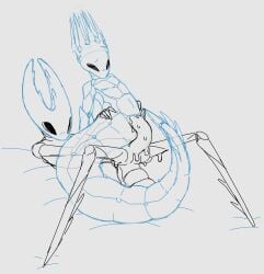 arthropod arthropod_abdomen bigwetslapper cuntboy father father_and_child genitals hi_res hollow_knight hollow_knight_(character) incest insects intersex intersex/male male naga pale_king_(hollow_knight) parent parent_and_child penetration penis penis_tentacles pure_vessel pussy taur tentacle tentacle_penetration tentacle_penis unusual_anatomy unusual_genitalia unusual_penis vaginal_penetration