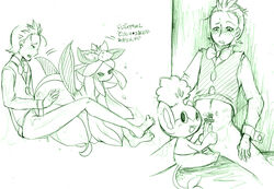 censored cilan_(pokemon) lilligant pansage pokemon pokemon_bw pokephilia tagme