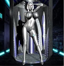 3d avengers chup@cabra huge_breasts jocasta marvel metal_skin