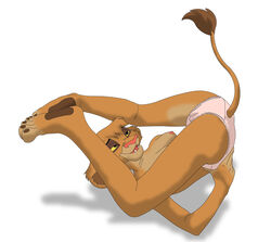 anthro clothes cub disney feline female female_only fur furry lion lioness panties side_view solo tagme the_lion_king tlk92024 topless vitani