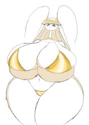 ass_bigger_than_head big_ass big_breasts bikini breasts_bigger_than_head female female_only huge_ass huge_breasts hyper_ass hyper_breasts momiji_(artist) nintendo no_humans pheromosa pokémon_(species) pokemon pokemon_(species) sideass small_bikini