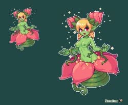 breasts disgaea flora_beast_(disgaea) large_breasts monster_girl nippon_ichi_software noscium pixel_art pixelated plant_girl