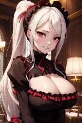 ai_generated alternate_breast_size big_breasts cleavage overlord_(maruyama) shalltear_bloodfallen vampire