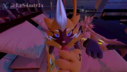 3d 3d_animation animated animation anthro big_ass blue_eyes bright_pupils furry furry_only jerking jerkingoff looking_at_viewer no_sound pokémon_(species) pokemon pov pov_eye_contact samtrix source_filmmaker tagme video warfare_zeraora warfaremachine yellow_fur zeraora