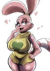 aged_up anthro big_breasts breasts cartoon_network chowder_(series) clothed clothing female female_only fully_clothed furry furry_only heart laugh looking_at_viewer nathanatwar panini panini_(chowder) solo tagme tail thick_thighs whateverdoes