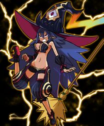 breasts disgaea disgaea_d2 electricity electrocution laharl laharl-chan large_breasts metallia nippon_ichi_software the_witch_and_the_hundred_knight visible_nipples zappy_pappy